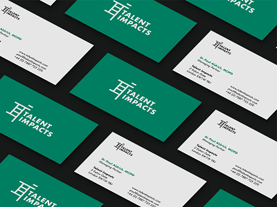 Talent Impacts | The UX Studio branding business cards design logo minimal portfolio vector visual designer