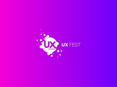 UX Fest - Concept Project | The UX Studio branding concept design design digital design logo minimal portfolio typography vector visual designer