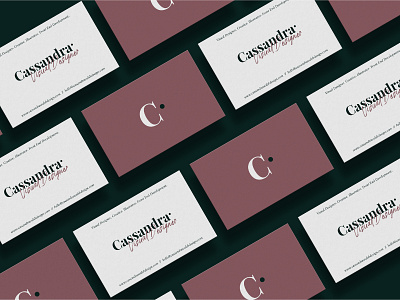 Personal Branding - Business Cards Concept branding business card concept design design logo minimal portfolio print design typography visual designer