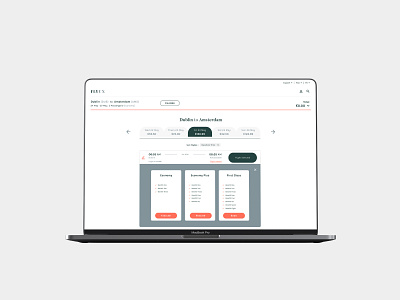 FlyUX - Concept Project "Flight Selection" (coursework)