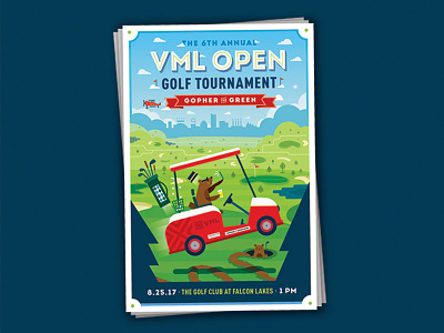 VML Golf Tournament Poster