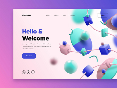 Web UI branding design graphic design illustration landing page ui ux website