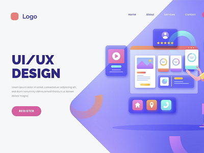 UI Design branding design graphic design landing page ui ux website
