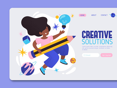 Web Landing Page illustration landing page ui ux website