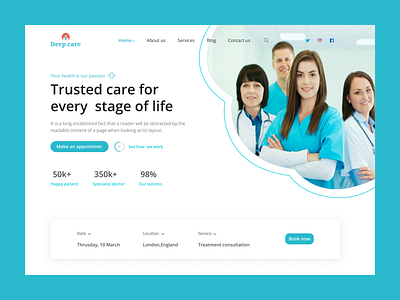 Medical Center website consulting doctor landing page design doctor landing page hospital landing age hospital website landing page landing page design medical medical care landing page medical center landing page medical center website trendy landing age design ui uiux ux web landing page