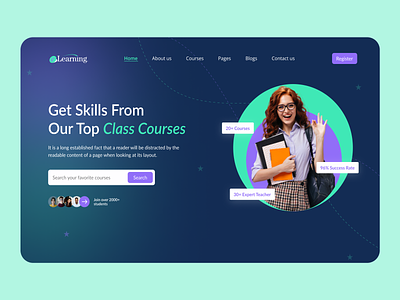 E-learning website