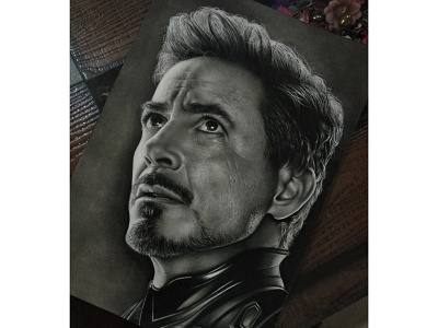 Hyper Realistic Portrait of RDJ best account best artist best dribble account best profile best projects best quality best sketches branding commissioned portraits creative design drawing freelance graphic design illustration logo portrait professional realistic portrait realistic sketch