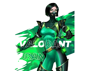 Viper Illustration (Valorant) best artist best profile best projects best sketches branding character art character illustration creative design digital art digital painting fan art game art illustration logo splash art typography valorant youtube thumbnail