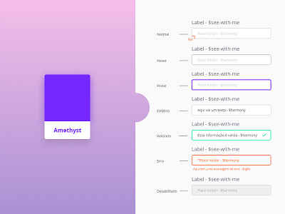 Use case - UI Kit for Amethyst bgmrodotec clean purple system wip