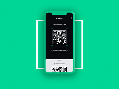 PicPay Frictionless Green animation design green interaction product design qrcode ux