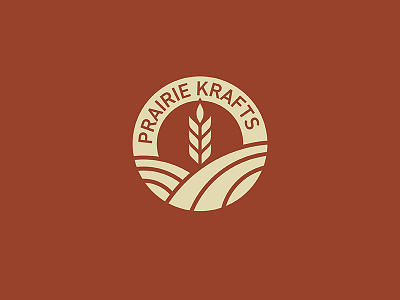 Prairie Krafts Brewing Company Logo Option 4 beer brewery logo prairie