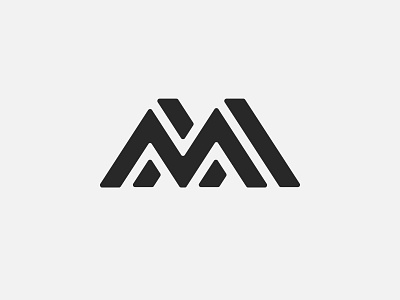 M branding identity letterform logo m mark symbol