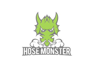 Alternative Hose Monster Logo branding design dragon hose identity illustration logo mark monster smoke type