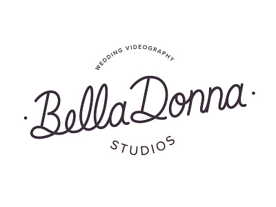 Bella Donna Studios Logo branding identity logo photography type videography