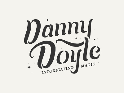 Danny Doyle Magician Logo branding identity lettering logo magic magician typography