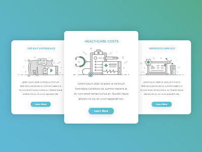 Oneview Illustrations branding card clean health icon illustration line medical modern patient wellness