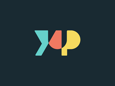 Yup Logo Concept branding color design flat logo mark simple type typography word yup