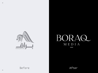 Boraq Media - rebranding branding calligraphy cim digital identity logos media rebranding typography