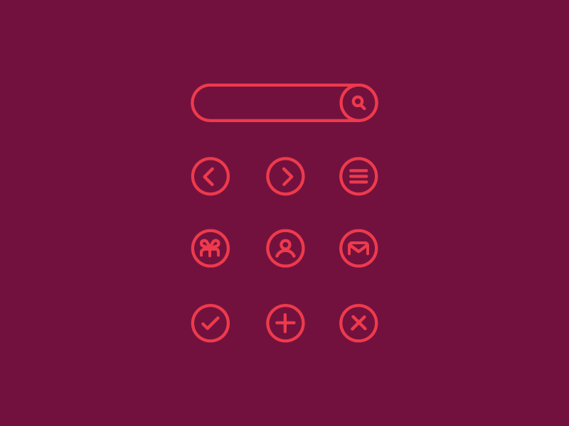 Gift recommending app icons