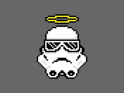Getting High. 8bit dark side design icon mac icons pixels simple star wars stormtroopers