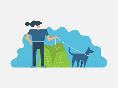 Off days ! app colors design dogs flat illustration life off day simple web