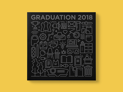 Graduation 2018 design design code graduation icon illustration institute pixels simple vector
