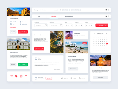 Travel web UI Kit