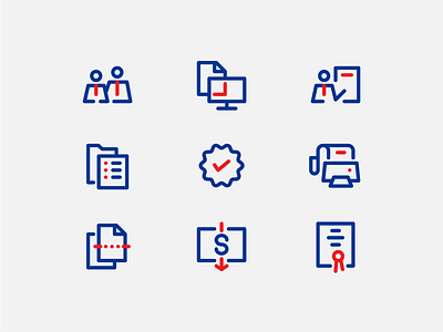Business Services Icon-pack branding clean design icon illustration line icons simple two tone ui vector web