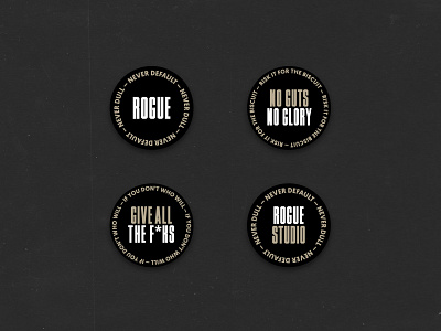 Rogue Studio Stickers big type bold type branding brooklyn coming soon cool design fun stickers graphic design illustration patches product sans serif sans serif font simple sketch stickers timmons ny typography vector