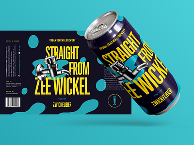 Straight From Zee Wickel beer art beer branding beer can beer can illustration beer illustration beer label beer packaging branding craft beer illustration craft beer label craft beer packaging design graphic design illustration package design packaging packaging design product design typography urban renewal brewing