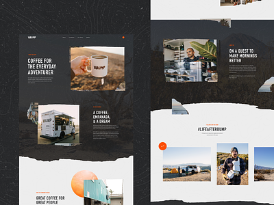 Bump Coffee | Our Story about page branding bump bump coffee coffee coffee shop design ecommerce graphic design rogue studio shopify shopify store typography ui ux web webdesign website