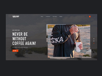Bump Coffee Product Page: Trail Blazer Pack animation coffee coffee website design ecommerce ecommerce design ecommerce shop experiencedesign interactive experience mobile motion design product design rogue studio shopify store ui web web design web design agency web design and development website