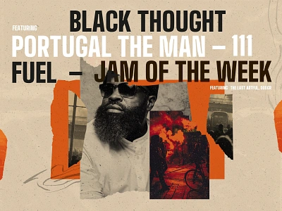 Jam of the Week | 111 album art art direction black excellence black thought branding collage cover art design graphic design hip hop illustration jam of the week music political illustration portugal the man product design rap the roots typography web design