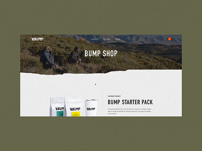 Bump Coffee: El Natural adventure site animation backcountry branding coffee culture coffee roasters coffee website design graphic design interactive design product design rogue studio typography ui ui animation ux web web animation web design website