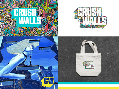 Crush Walls Color Process brand mark branding branding and identity branding and logo culture design graphic design idenity design illustration logo design logo identity product design rogue studio street culture streetart typography ui ux web website