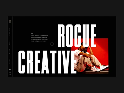 Rogue Site Update animation branding design graphic design homepage interactive design mobile design motion design product design rogue rogue studio rogue website typography ui ui animation ux web web design website website design