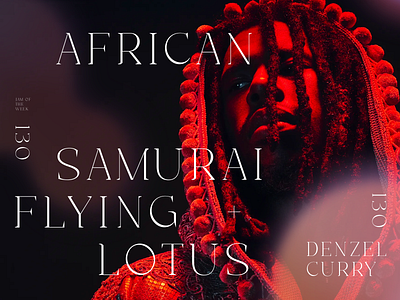 Jam of the week | 130 album art art direction asian culture black culture branding creative direction denzel curry design flying lotus flylo graphic design hip hop illustration jam of the week music product design samurai typography