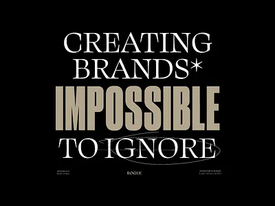 Rogue Updated Art Direction 3d animation art direction brand design brand identity branding design experience design graphic design illustration logo motion graphics product design rogue studio studio design typography ui web website