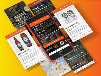 Beer Advocate Re-Design: Mobile App app beer beer advocate color cool drinking mobile profile
