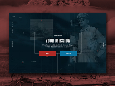 Duck & Cover: Cold War Interface cold war design interactive interface war web