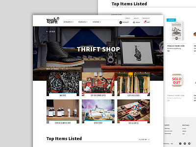 Thrift Shop | E-Commerce WIP britton stipetic design e commerce shop thirft ui ux web wip