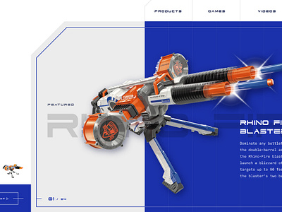 Nerf Elite Concept Site  WIP by Britton Stipetic on Dribbble