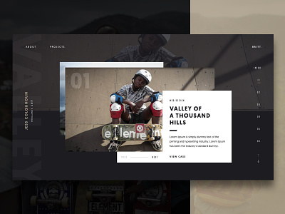 Project Display | My Portfolio cool display portfolio projects skatboarding ui web work