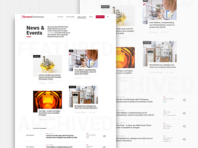 News & Events blog design events new ui ux web