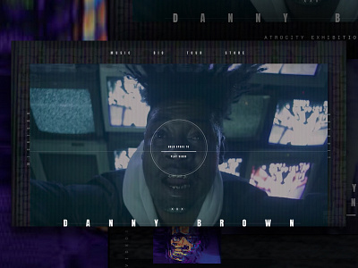 Danny Brown Homepage (Concept)