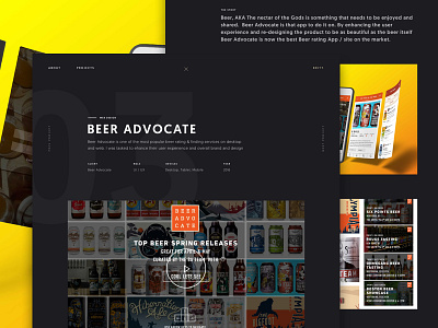 Beer Advocate – Case Study beer beer advocate brewing case study design seasonal web design