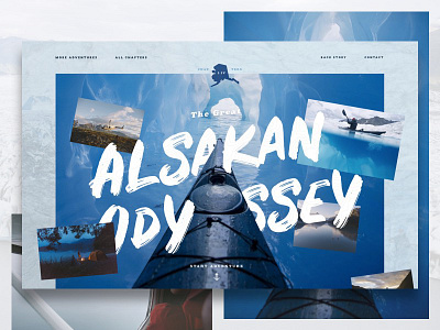 Alaskan Odyssey adventure alaska cold outdoors ui website