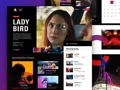 Theater Homepage cinema design film movies theater ui ux website