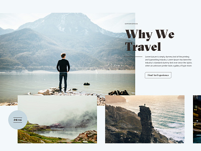 Why We Travel blog design travel ui web design