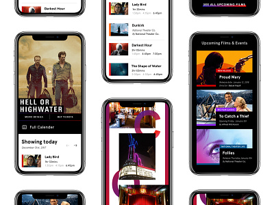 Theater Site | Mobile cinema iphone iphone x mobile movies ui ux web website